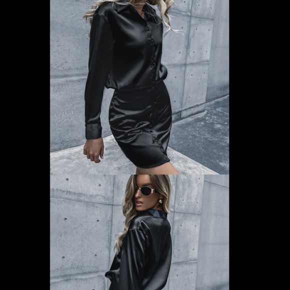 NWOT Zara Mini Silk Dress - Picture 2 of 4